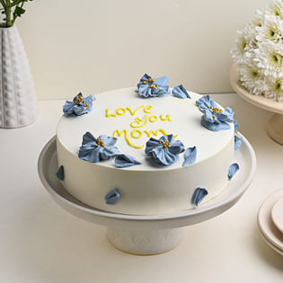 Mothers Day Floral Frosted Cake