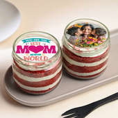 Mothers Day Red Velvet Jar Cakes Duo