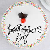 Happy Mothers Day Cake Top View