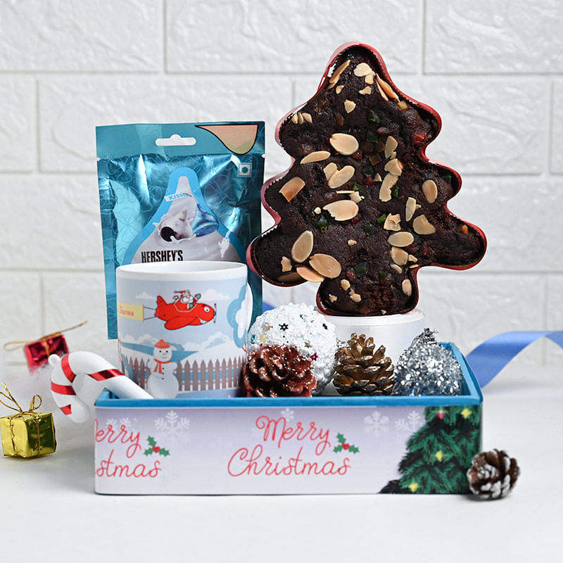 Chocolaty Plum Cake Hamper For Christmas