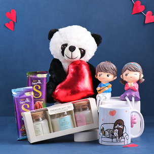 Chocolates N Figurine Valentine Gift Set