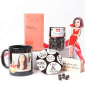 Mug Tea Dragees With Caricature In Box Online Gift