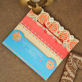 Multicolour Beads Rakhi Card
