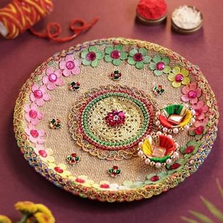 Multicolour Festive Thali