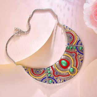 Multicoloured Bohemian Necklace