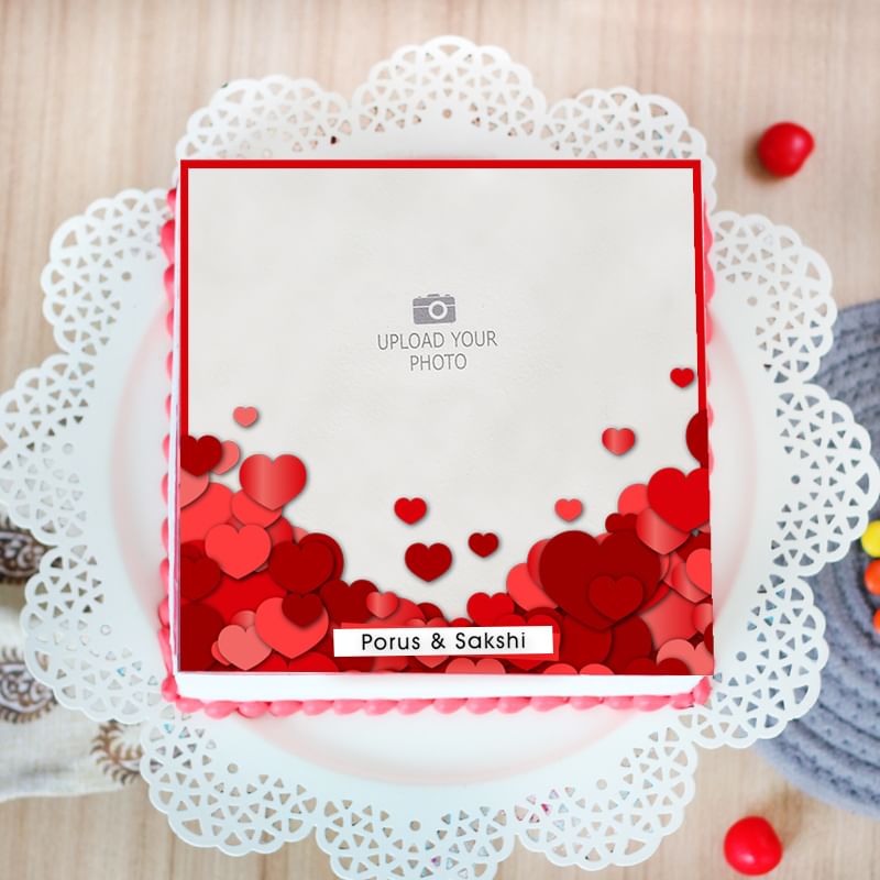 Wedding Anniversary Photo Cake