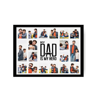 My Dad Is My Hero Personalised Photo Frame