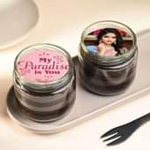 My Paradise Choco Photo Jar Cakes