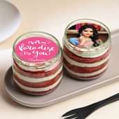 My Paradise Red Velvet Photo Jar Cakes