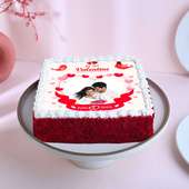 Valentine personalised cake