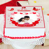 Valentine personalised cake - Zoom View