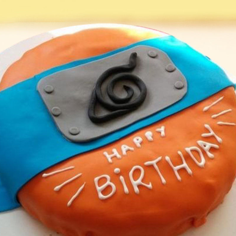 Naruto Headband Fondant Cake