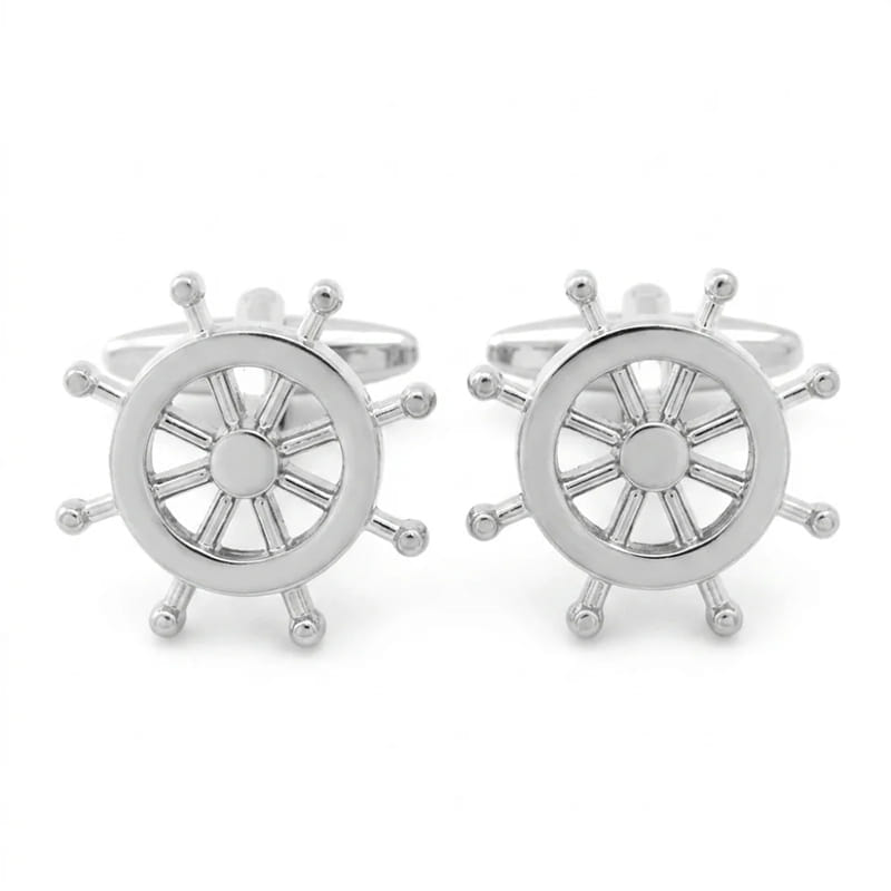 Nautical Ship Wheel Cufflinks