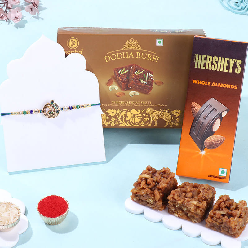 Neel Morpankh Rakhi With Dodha N Choco