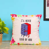 Never Let Go Printed Cushion with Distant View