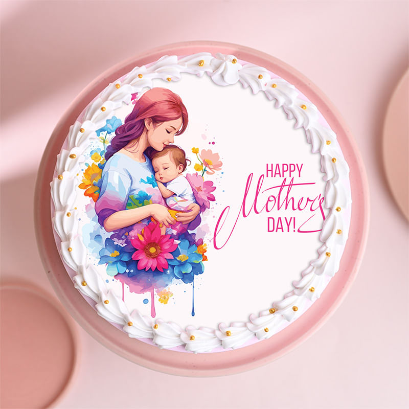 Happy Mother's Day Poster Cake Online