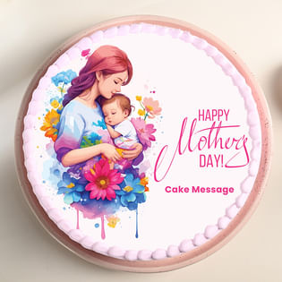 Happy Mother's Day Poster Cake Online