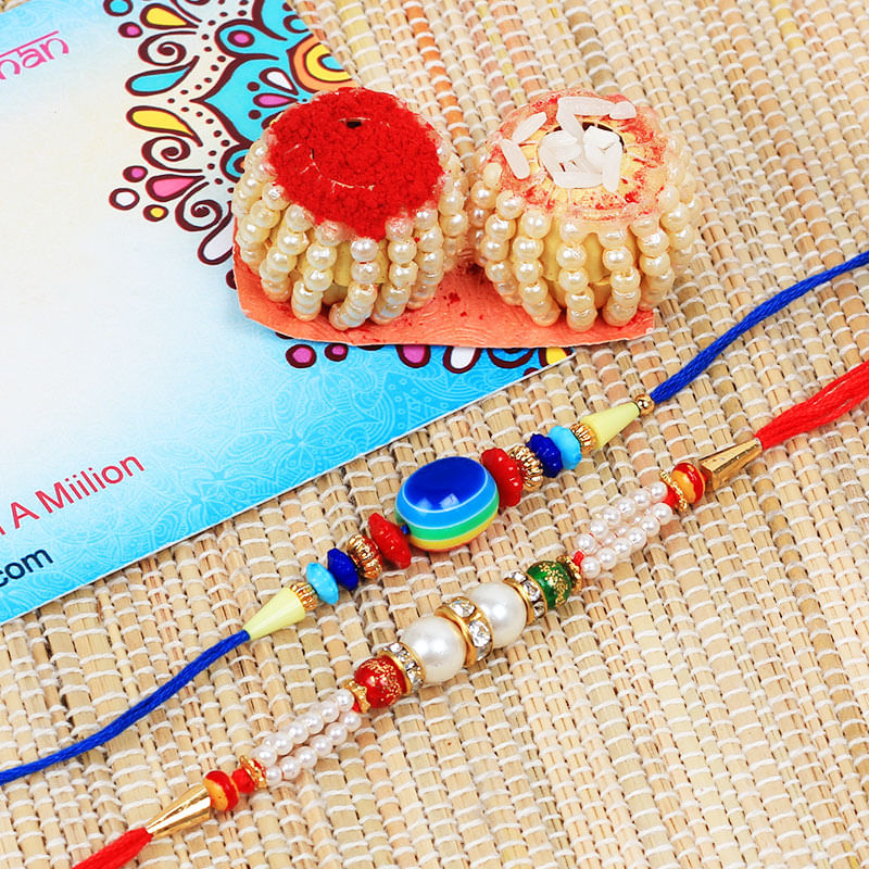 Pretty Set of 2 Rakhi
