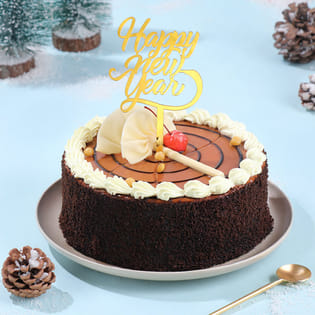 New Year Butterscotch Cream Cake