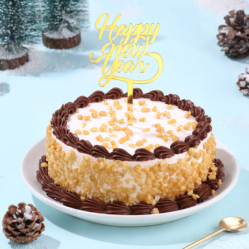 New Year Butterscotch Crunch Cake