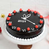 New Year Special Clock Cake, New Year Party Cake