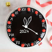Send New Year Cherry Clock Cake Online
