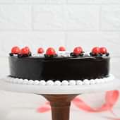 Send New Year Cherry Clock Cake Online