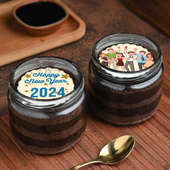  New Year Cake Choco Jar Delights