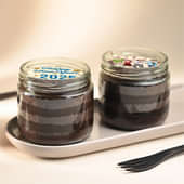  New Year Cake Choco Jar Delights