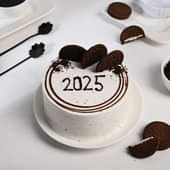 New Year Choco Oreo Mini Cake - New Year Cake