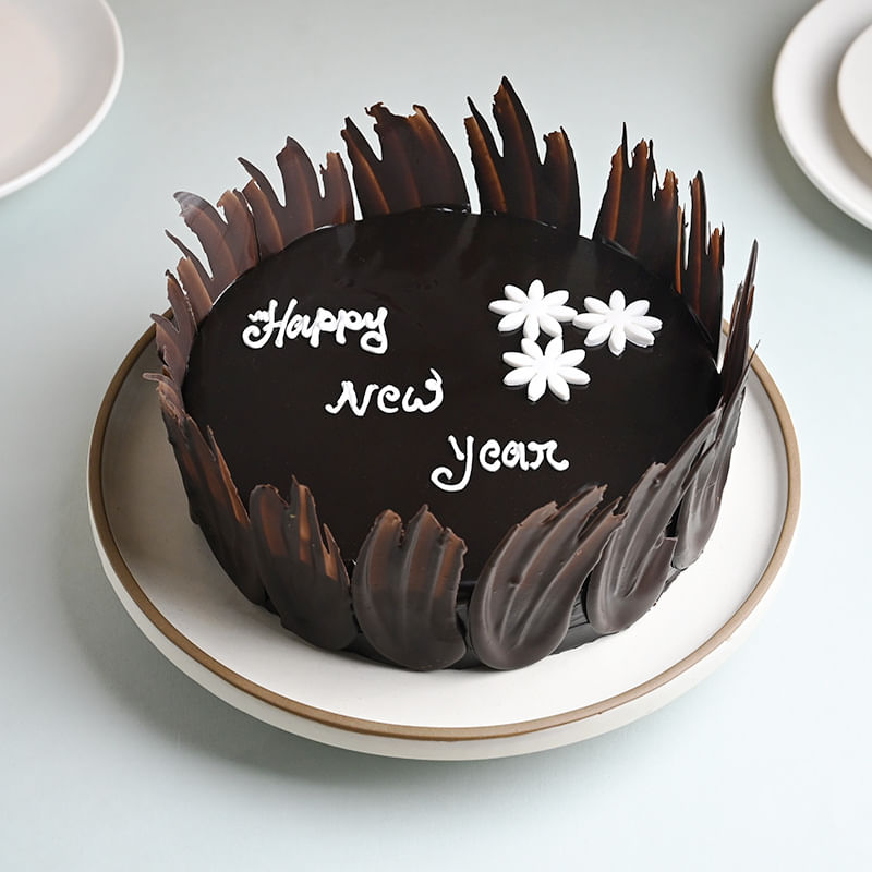 Happy New Year Chocolate Cake