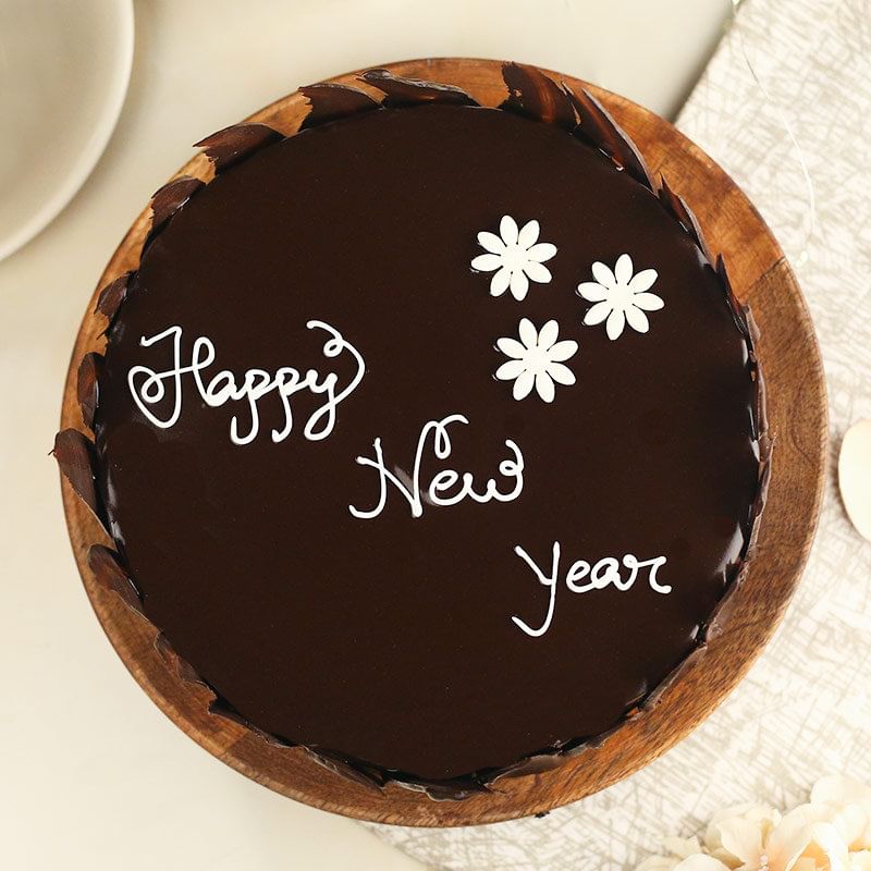 Happy New Year Chocolate Cake
