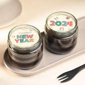 New Year Chocolate Jar Cake Duo