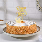 Crunchy Butterscotch Cake for Happy New Year