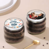 New Year Delight Choco Jar Cake Duo