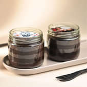 New Year Chocolate Jar Cake