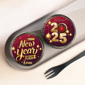 New Year Festive Choco Jar Cakes