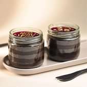New Year Festive Choco Jar Cakes