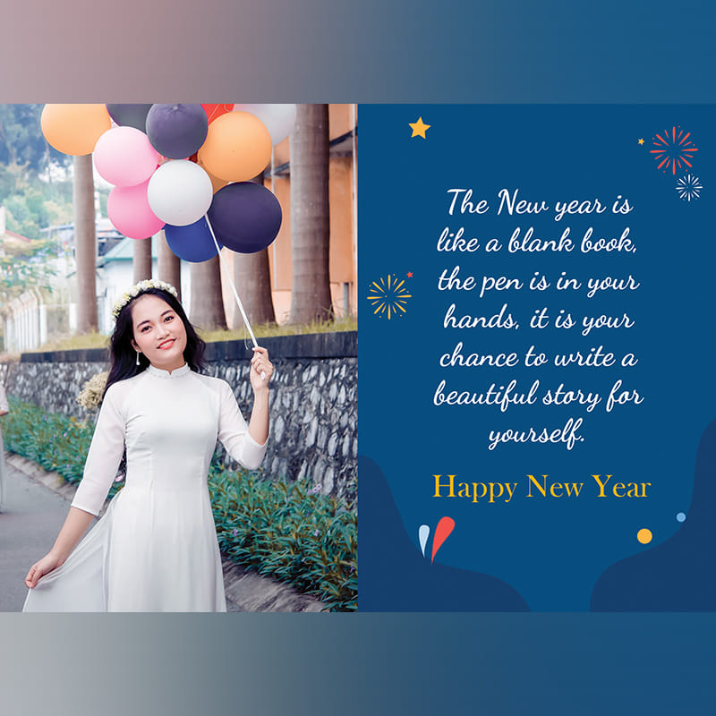 Sparkly New Year Greeting Card Templates By Canva
