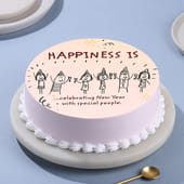 New Year Happiness Cake