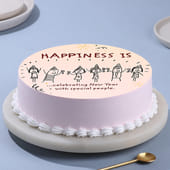 New Year Happiness Cake