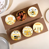 New Year Photo Cupcake Set Of Six