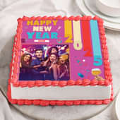 Personalise Photo Cake for New Year Party