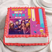Personalise Photo Cake for New Year Party