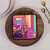 New Year Photo Custom Cake