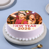 New Year Photo Party Cake
