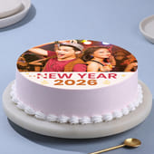 New Year Photo Party Cake