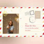 New Year Photo Postcard