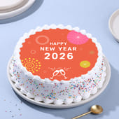 New Year Poster Cake