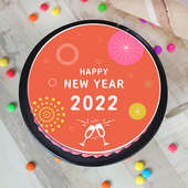 New Year Poster Cake - Order Online Now